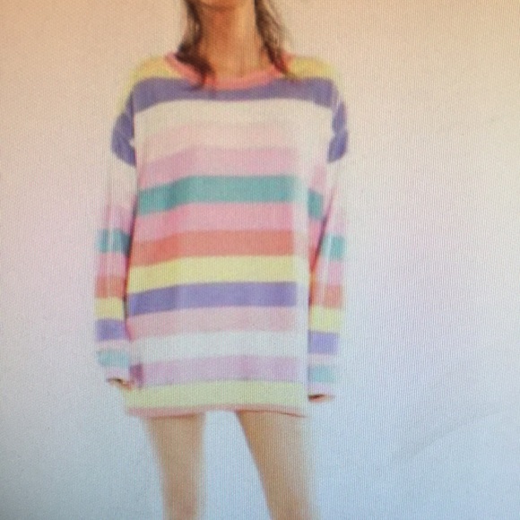 Wild fox couture stripe sweater new pullover - Picture 3 of 7